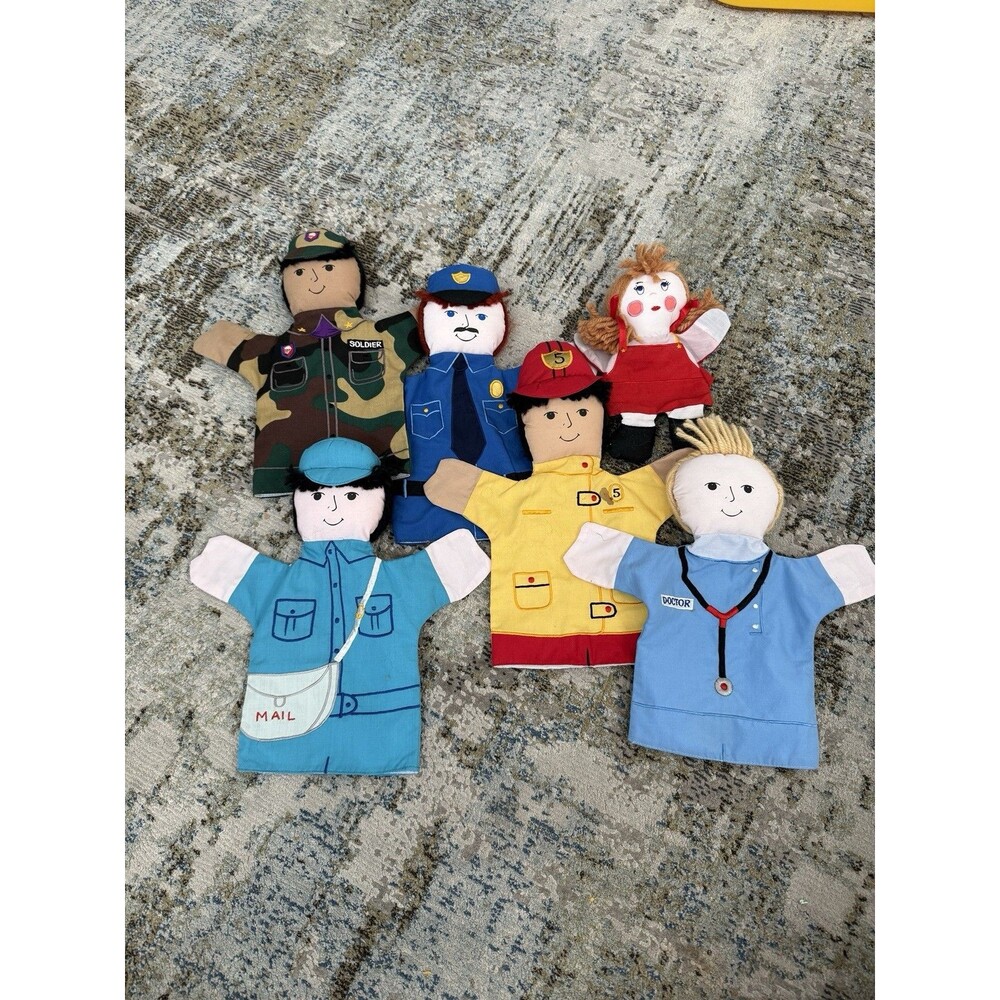 Rosalina hand puppet handy community helpers lot of 6 doctor fireman policeman
